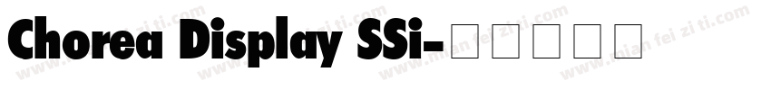 Chorea Display SSi字体转换